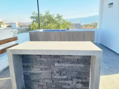 Un balcón o terraza de Casa VillaTeques alberca jacuzzi
