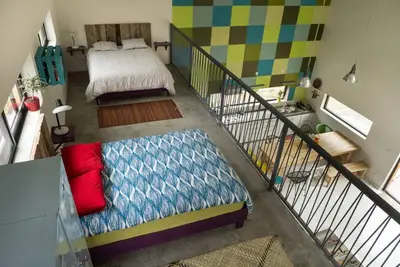 Cama o camas de una habitación en Modern architecture with great view