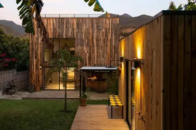 Jardín al aire libre en Modern architecture with great view