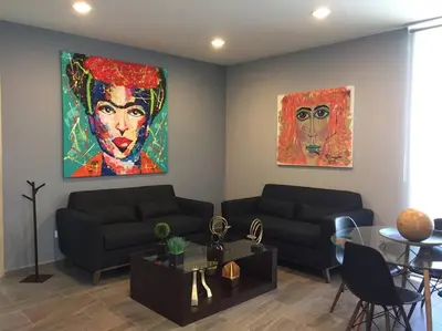 Plano de Departamento amueblado de lujo