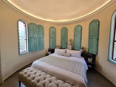 Cama o camas de una habitación en Castello di Carlo - Suite Carlo VII