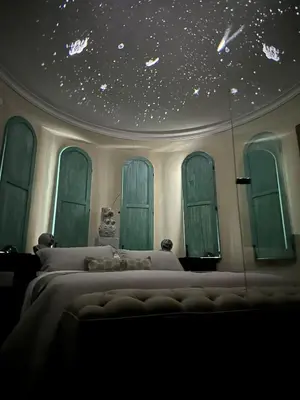 Cama o camas de una habitación en Castello di Carlo - Suite Carlo VII