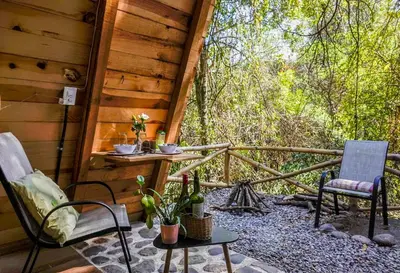 Jardín al aire libre en New Natural Paradise Amazing Pet Friendly Cabin