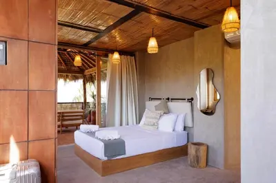 Cama o camas de una habitación en Casa Badú