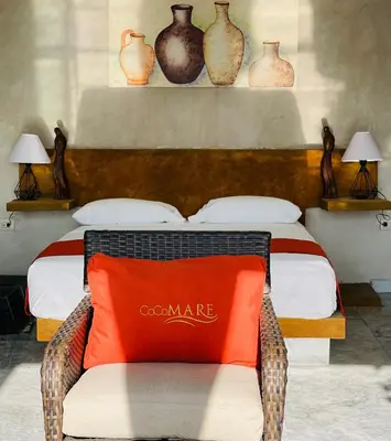 Zona de estar de Villas Coco Mare Suite 2