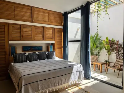 Cama o camas de una habitación en Ocean View Apartment PXM