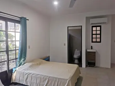 Cama o camas de una habitación en Casa Gemelas
