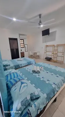 Cama o camas de una habitación en Casa Gemelas