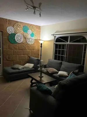 Zona de estar de La casa de la tía 3B Cuernavaca