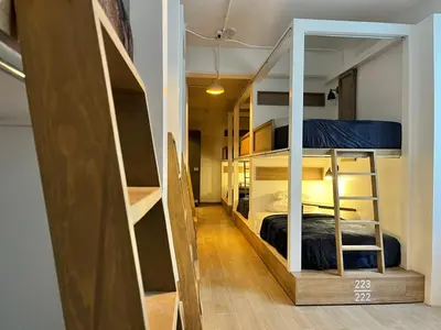 Cama o camas de una habitación en Hotel & hostal Morada