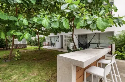 Jardín al aire libre en Papaya Suites Diamante - Adults Only