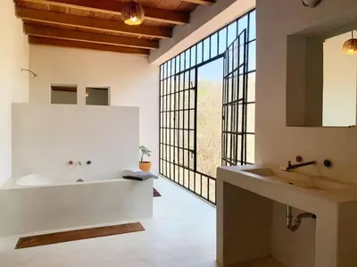Un baño de Casa Indy - your private oasis in Mazunte