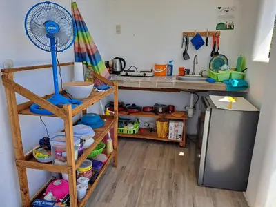Una cocina o zona de cocina en Casa la xulada