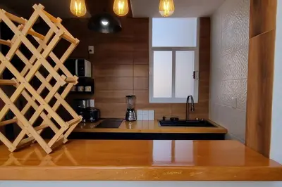 Una cocina o zona de cocina en Viñedito del coyote, Coyoacán