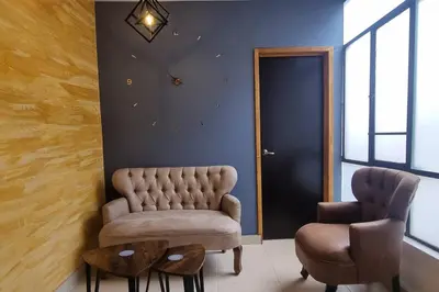 Zona de estar de Viñedito del coyote, Coyoacán