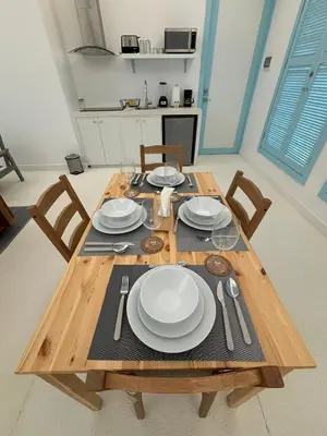 Una cocina o zona de cocina en Casa Playa Infinita