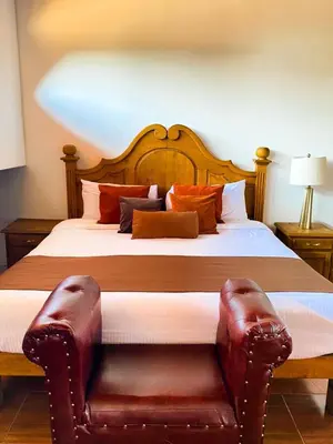 Cama o camas de una habitación en Hotel Boutique Pedregal