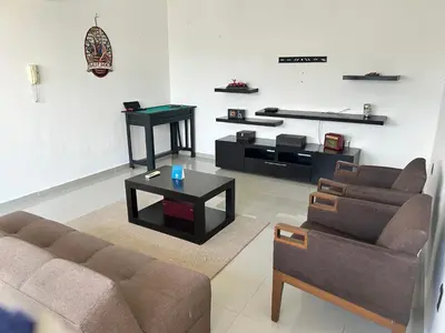 Zona de estar de Hermoso Penthouse