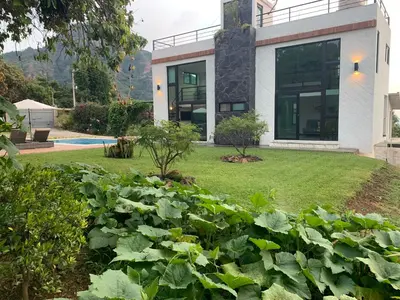 Jardín al aire libre en Casa Carolina Loft Aryaz