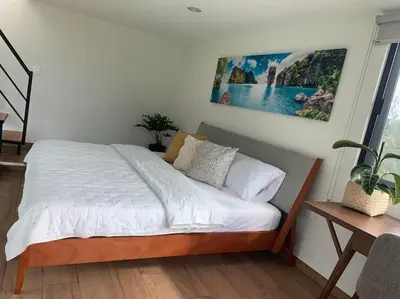 Cama o camas de una habitación en Casa Carolina Loft Romace