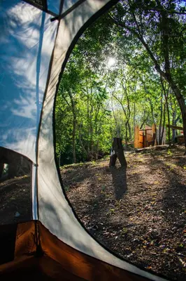 Paisaje cerca de este camping