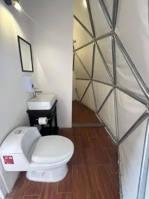 Un baño de Glamping Cholula