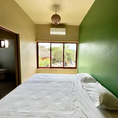 Cama o camas de una habitación en Casa Yeé Lo Beé Mazunte