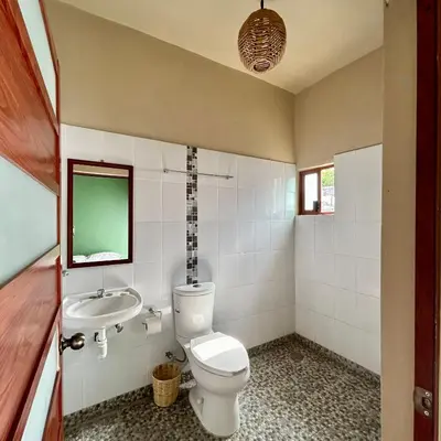 Un baño de Casa Yeé Lo Beé Mazunte