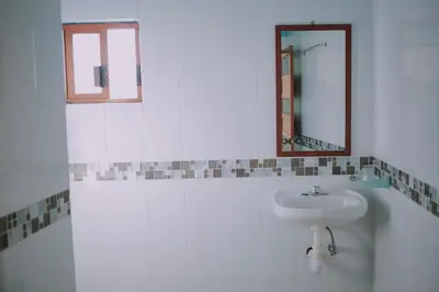 Un baño de Casa Yeé Lo Beé Mazunte