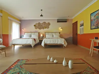Cama o camas de una habitación en Hotel Boutique Típico