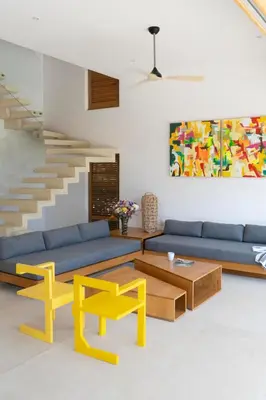 Zona de estar de Casa Naa - La Flia Beach House Luxury