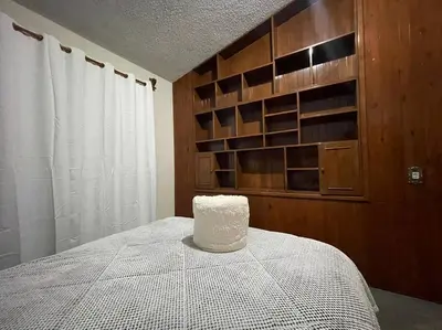 Cama o camas de una habitación en Residencia en Chignahuapan