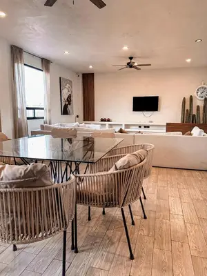 Una televisión o centro de entretenimiento en Casa Luciana Atlixco Puebla