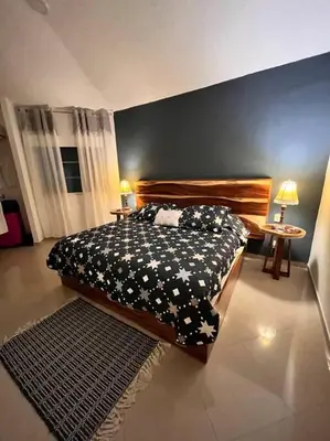 Cama o camas de una habitación en Departamento Rubi en Diamante Lakes