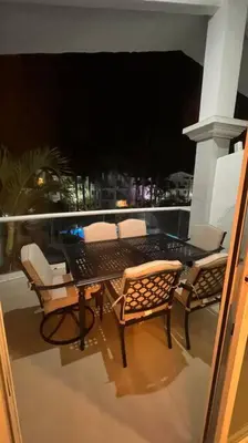 Un balcón o terraza de Departamento Rubi en Diamante Lakes