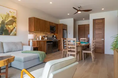 Una cocina o zona de cocina en Playa Sur Paradise - Beachfront Living