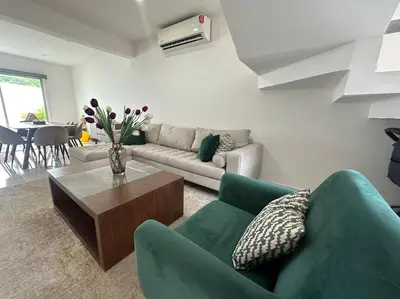 Zona de estar de Casa Lomas de la rioja climatizada y con wifi para hasta 10 personas