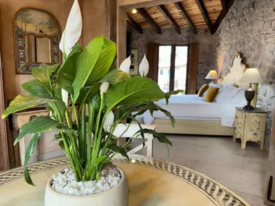 Cama o camas de una habitación en Loft Michelangelo: ¡El esplendor de ValQuirico!