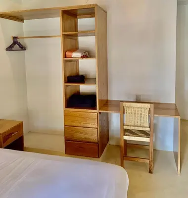 Cama o camas de una habitación en Casa cerca de la playa, piscina, starlink