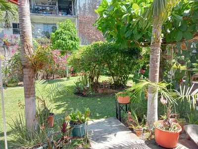 Jardín al aire libre en Casa HecAny