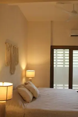 Cama o camas de una habitación en The Views Surf102 at La Escondida Puerto Escondido