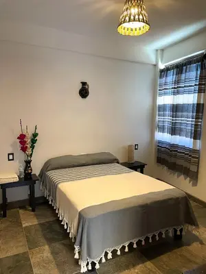 Cama o camas de una habitación en Hotel Yalnazac Mitla