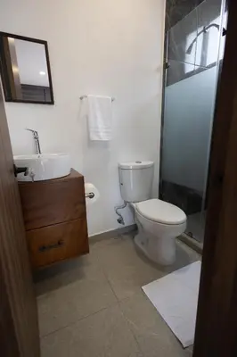 Un baño de Departamentos Amaneceres Zacatlán