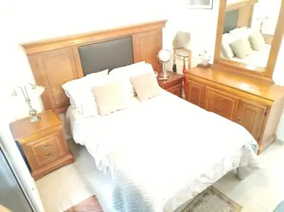 Cama o camas de una habitación en Departamento en pueblan puebla colonial