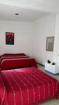 Cama o camas de una habitación en Casa Porfirio