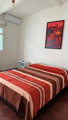 Cama o camas de una habitación en Casa Porfirio