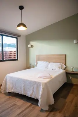 Cama o camas de una habitación en Casa Lomas