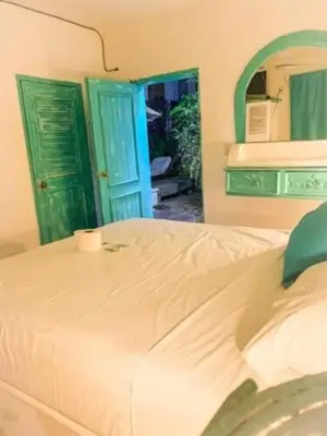 Cama o camas de una habitación en Hotel Costa 55 Puerto Escondido