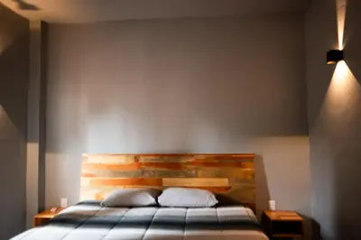 Cama o camas de una habitación en Departamento crespo