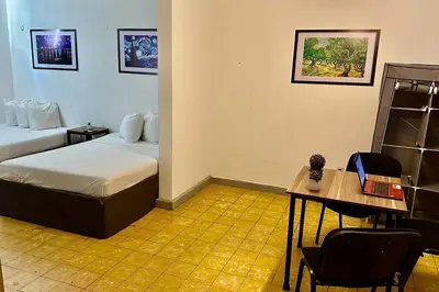 Cama o camas de una habitación en Depa Familiar a 2 cuadras del Auditorio Benito Juárez